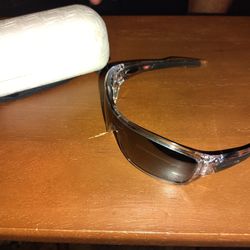 Men's Oakley Turnine Rotor Polished Clear & Prizm Black Polarized Sunglasses