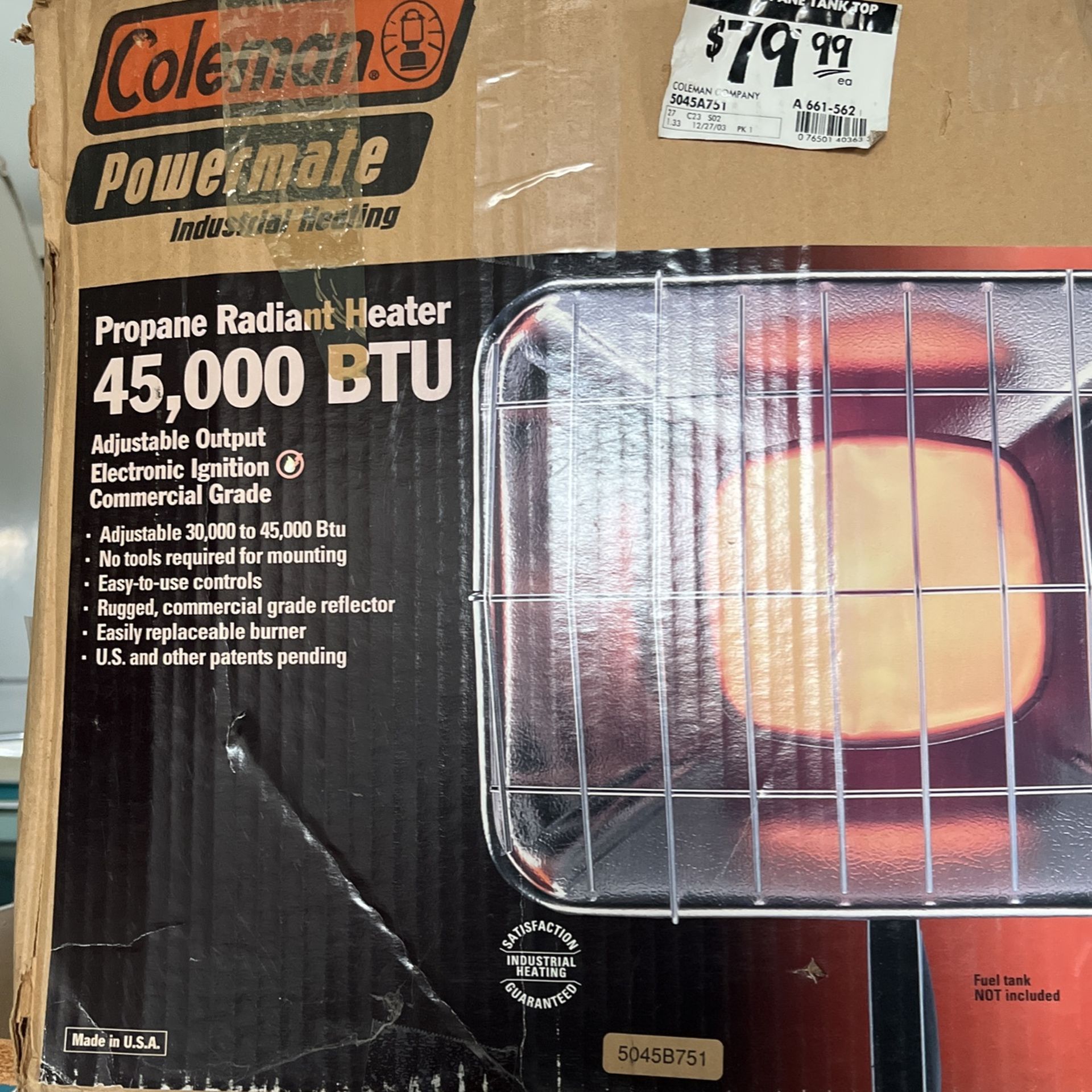 Coleman Radiant Heater 45,000 BTU for Sale in Viola, ID - OfferUp