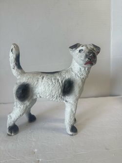 Vintage dog door stopper