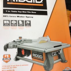 Ridgid Tile Saw Bench Top Wet Tile Saw