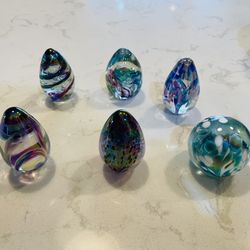 Hand Blown Glass Paper Weights