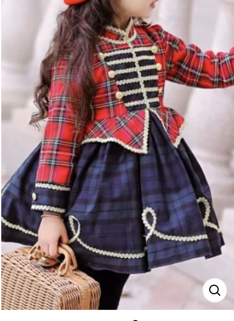 Little Drummer Girl Plaid Special Occasion Dress
