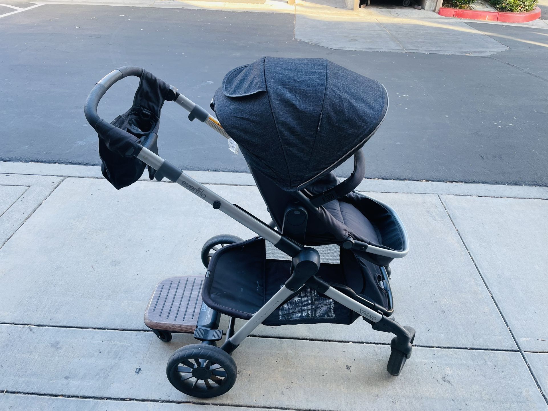 Evenflo Stroller With Skateboard Attachment