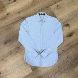 Men’s Light Blue Burberry Dress Shirt-size S