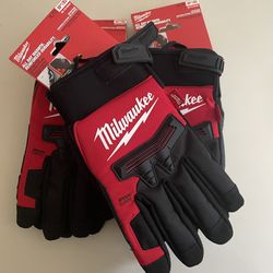 1 Pair Milwaukee Winter Demolition Gloves XL 10” Waterproof Windrpoof 40g Insulation Reinforced And Smart Swipe