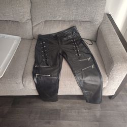 Black Leather Pants 