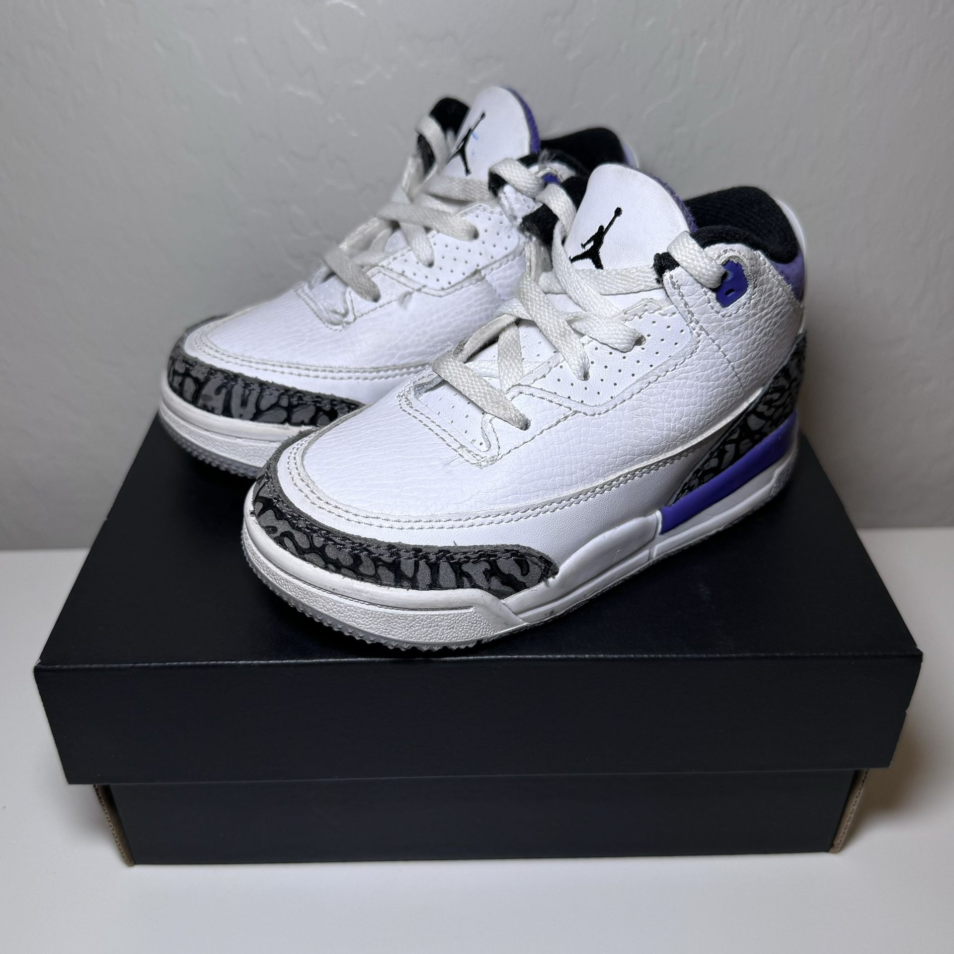 Toddler Size 8C Air Jordan 3 Retro ‘Dark Iris’
