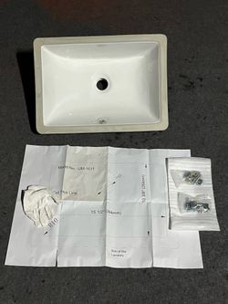 Ceramic Sink - 17” inches Width, 13” inches Depth, 6” inches Tall