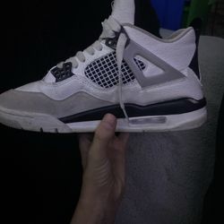 Grey Black And White Jordan 4 Size 8