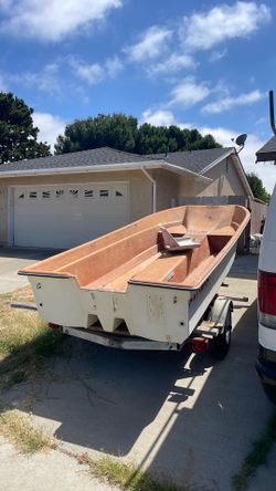 14 Foot Livingston Catamaran Fishing Boat and Trailer