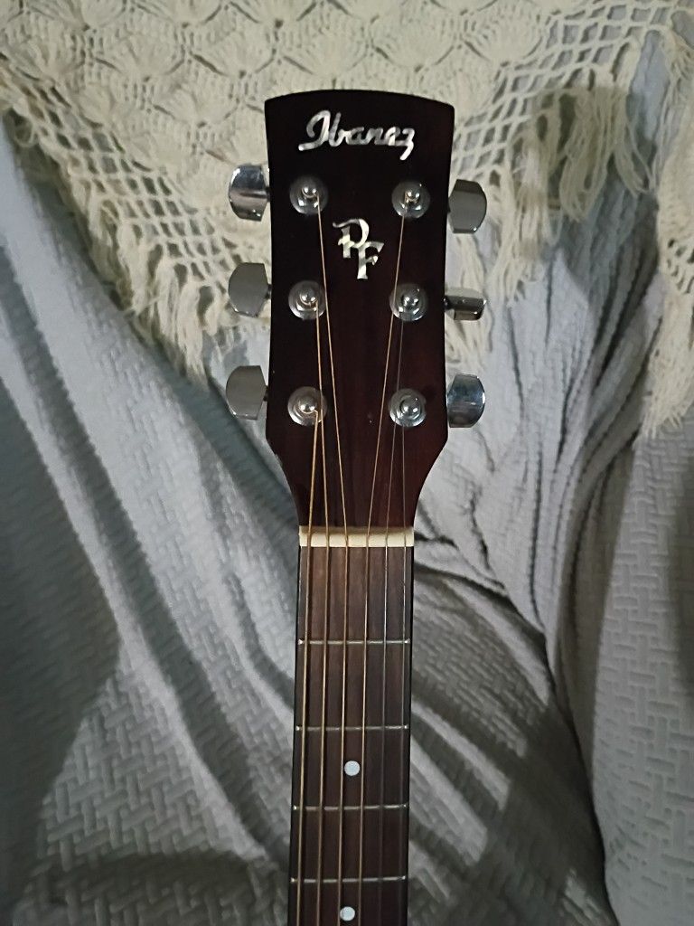 I've got an awesome deal for that someone looking for an acoustic Ibanez, It's In Great Condition And Plays Great What Time Is It What 3:00 Wonder