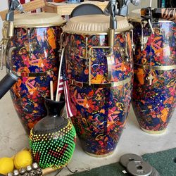 Two  Santana Congas By Latin Percussion 