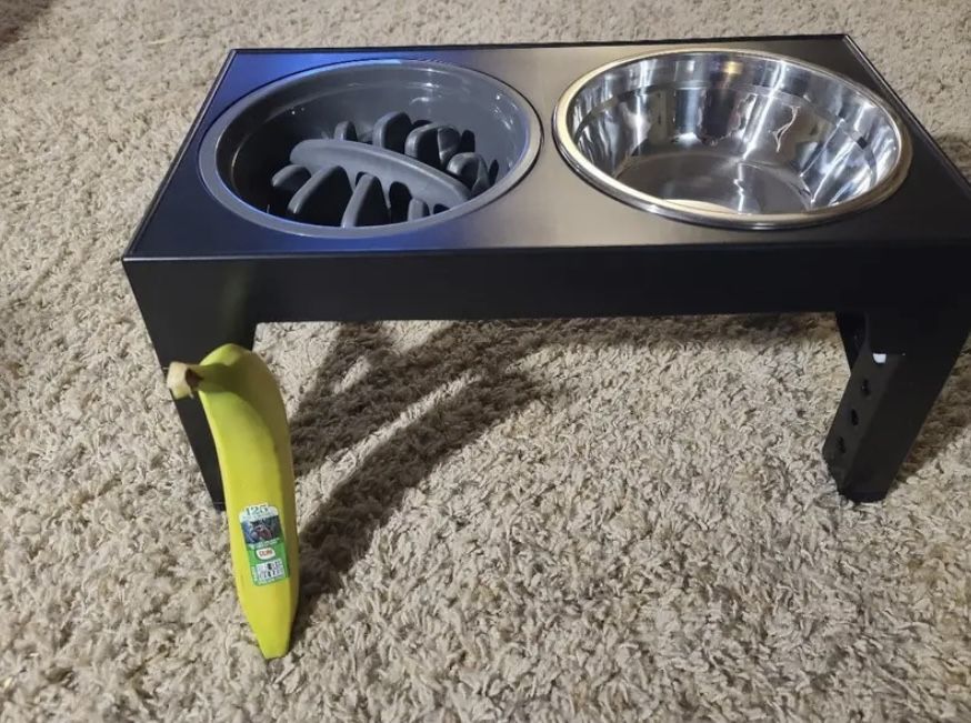 πΆ Elevated Dog Bowls β Adjustable 5 Heights w/ 3 Bowls (Stainless Steel + Slow Feeder) β Brand New