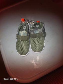 Kids Camouflage Slip-On Shoes Size 8