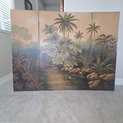 Wall art screen painting