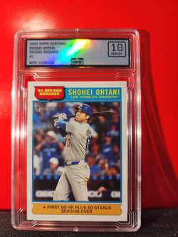 2025 Topps Heritage Record Breakers Shohei Ohtani MPE 10 GEM MINT