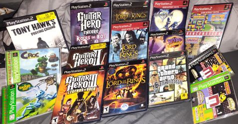 PLAYSTATION 2 controllers, games, console*