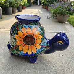 Talavera Shell Turtle Clay Pots, Planters, Plants. Pottery, Talavera $55 cada una