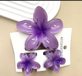 3 PCS Flower hair claw Set