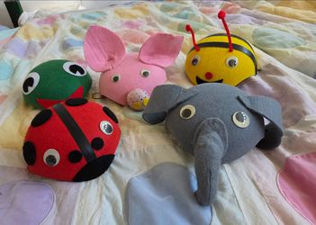 Felt Animal Hats for Kids
