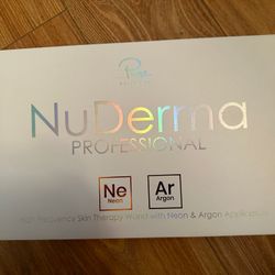pure nuderma high frequency wand for skincare, wrinkles, acne, anti aging