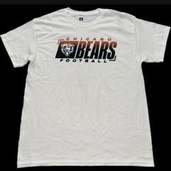 Chicago Bears Football White T Shirt Mens Large New