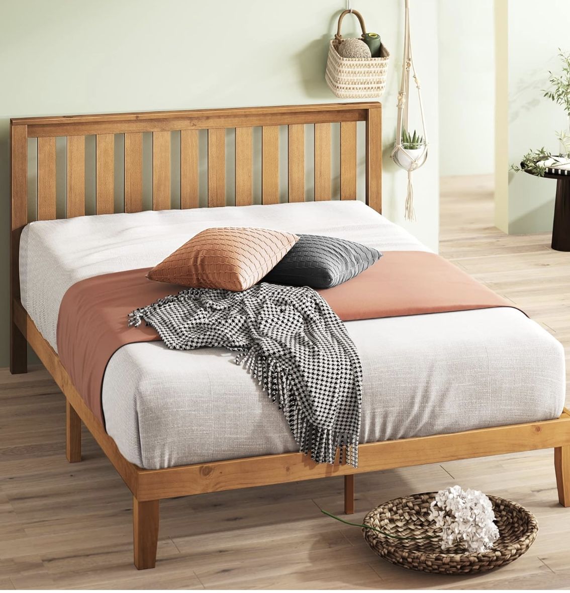 Queen Wood Bed Frame $80 OBO