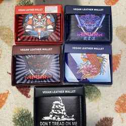 Vegan leather wallets
