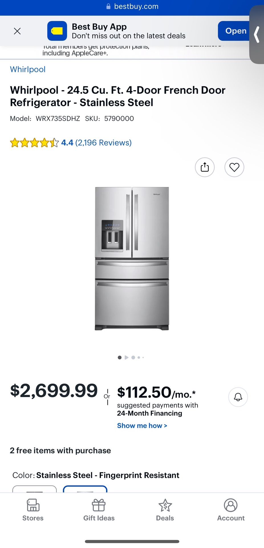 Whirlpool Refrigerator
