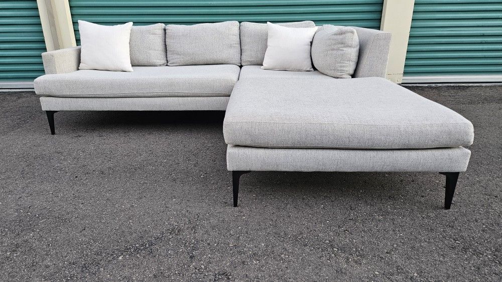 FREE DELIVERY!!! West Elm "Andes" 3pc Sectional Couch + Ottoman ($3.3K Retail...60% OFF!!!)