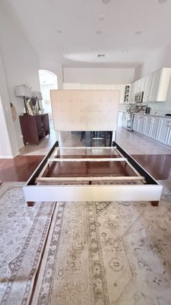 Queen Size Bed. Headboard and Frame.