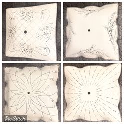 Vintage Retro Square Decorative Ceiling Light Shade Fixtures - $25 EACH