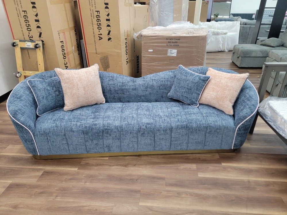 Store Closing. New Sofa In Blue , High Quality
