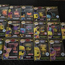 funko pop blacklight lot music marvel disney 