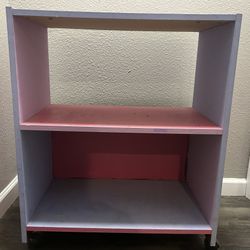 Book Shelf with Rolling Tires