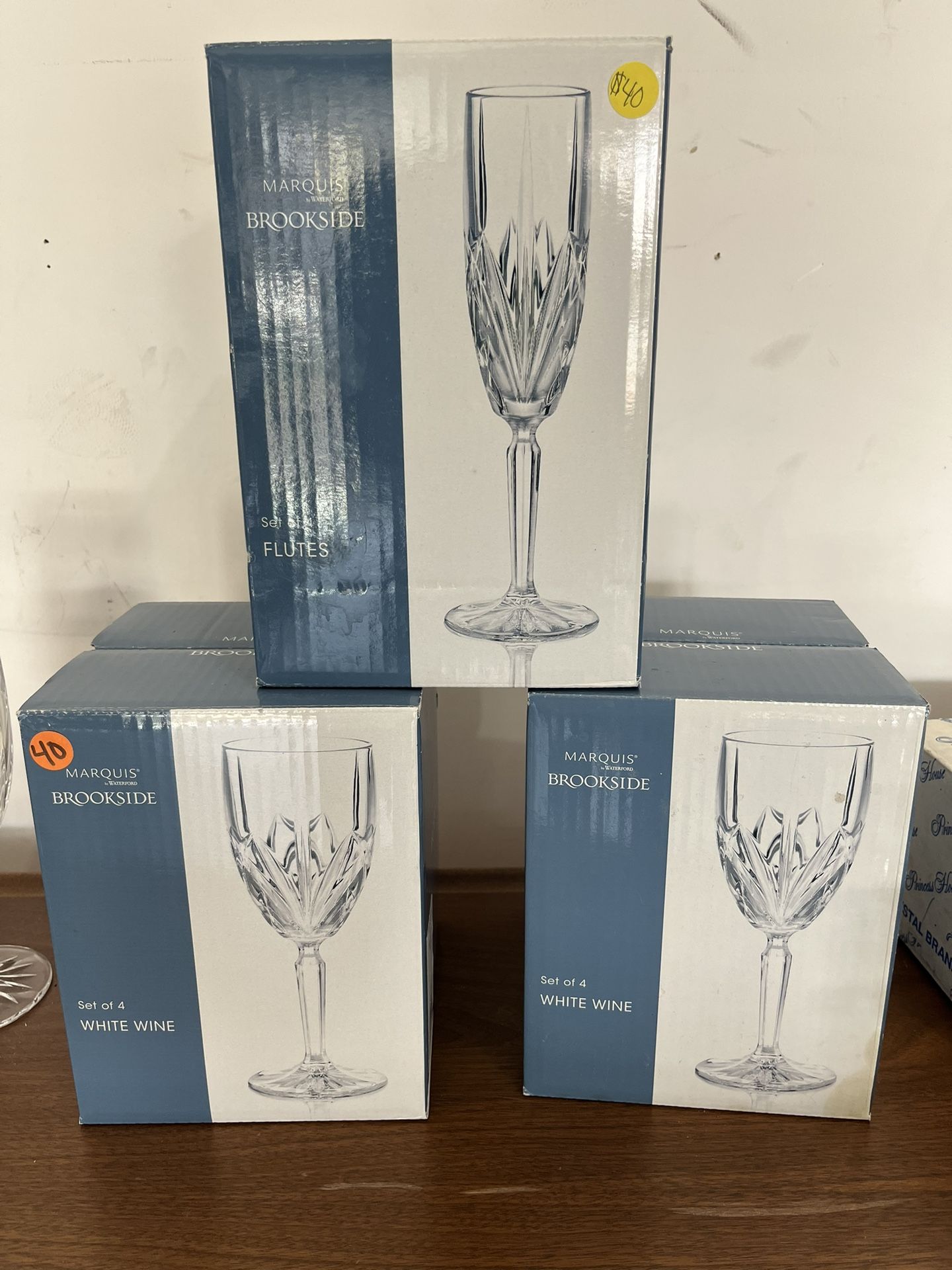 Marquis By Waterford Brookside Crystal 3 Boxes