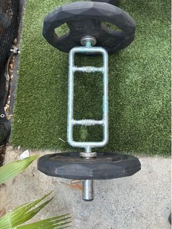 Olympic plates and bar
