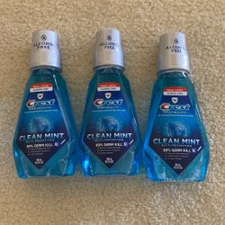 Crest Pro-Health Alcohol Free Mouthwash, Clean Mint, 500 mL , (3) Bottles For $7
