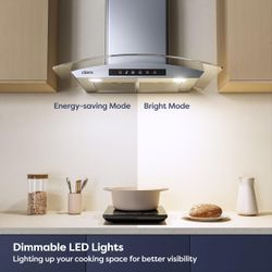 CIARRA Wall Mount Stainless Steel 30” Range Hood