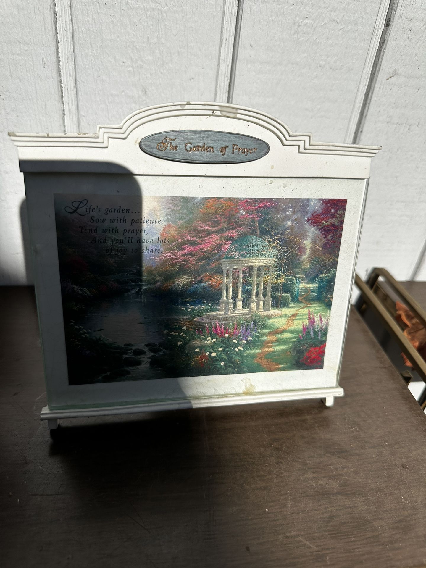 Thomas Kinkade Painter of Light, "Garden of Prayer", Ceramic