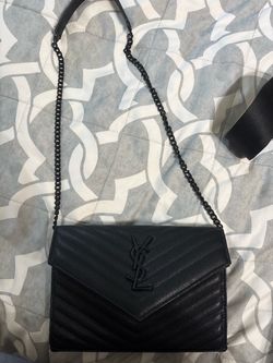 Black Envelope Chain Bag