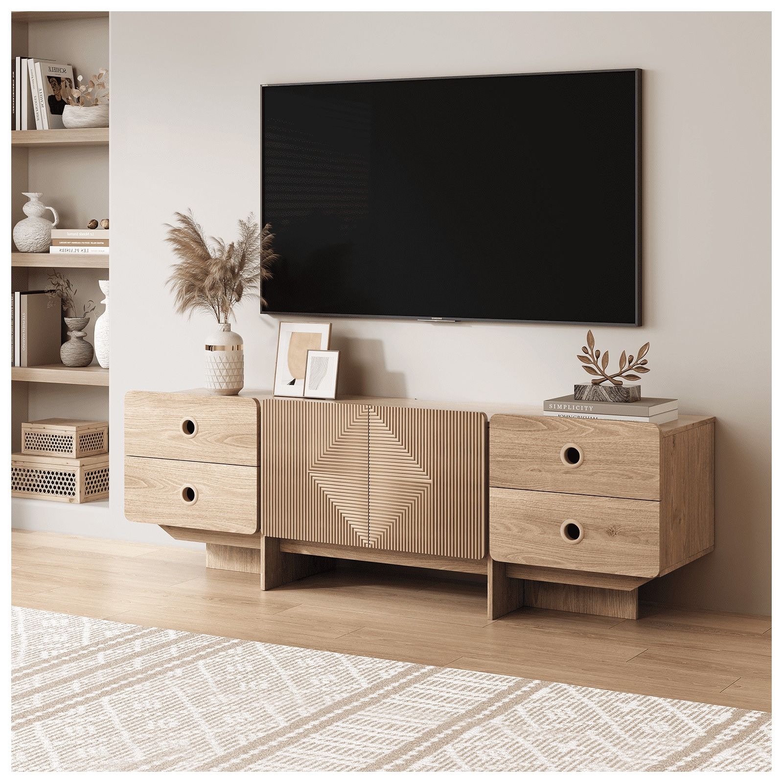 Boho Modern TV Stand