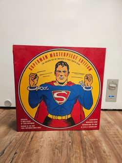 Superman Masterpiece Edition 8” Statue Hardcover Book & 1st Comic Repro 1999 NIB