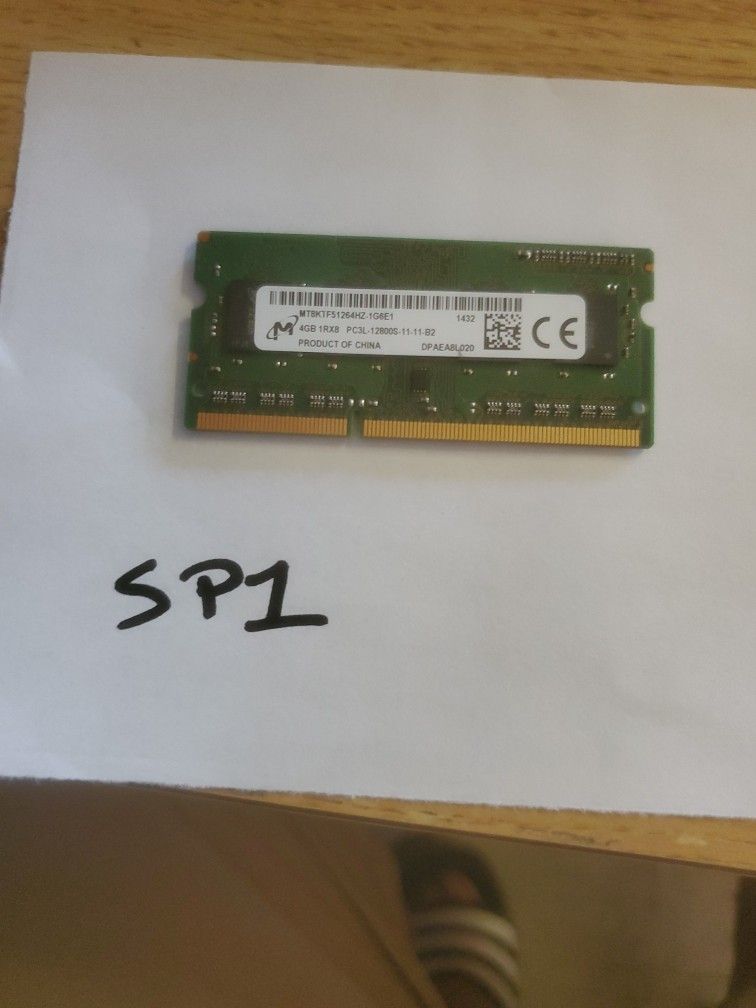 4g Ddr3 Laptop Memory $2 Stock Sp1