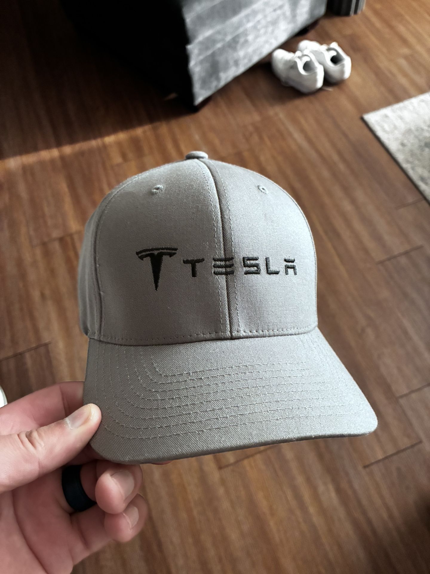 Silver Tesla hat