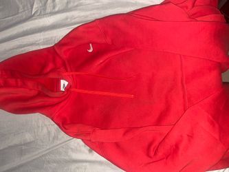 Red Nike hoodie