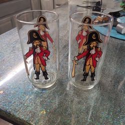 Captain Crook collector series glasses vintage 