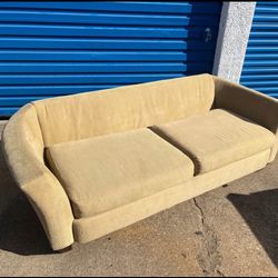 Large gold sofa