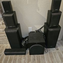 Sony Surround Sound Speaker Set (7 Speakers + Subwoofer)