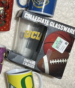 UCLA Collegiate Glassware Set - 2 Glasses (boxed)